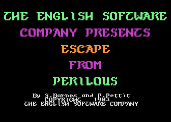 Escape from Perilous atari screenshot