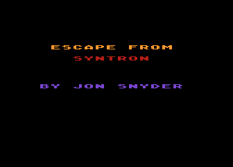 Escape from Syntron atari screenshot