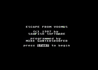 Escape from Voomus atari screenshot