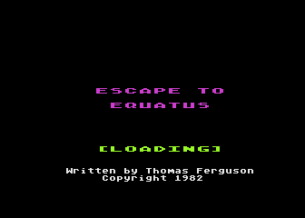 Escape to Equatus atari screenshot