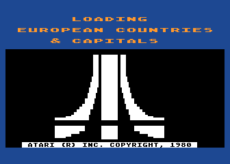 European Countries and Capitals atari screenshot