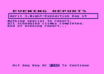 Everest Explorer atari screenshot
