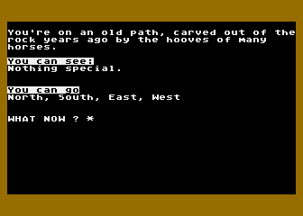 Exploring Adventures on the Atari 48K atari screenshot