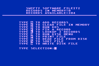File-It 2 atari screenshot