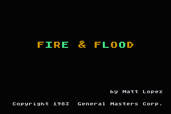 Fire and Flood atari screenshot
