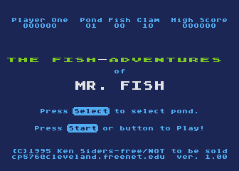 Fish-Adventures of Mr. Fish atari screenshot