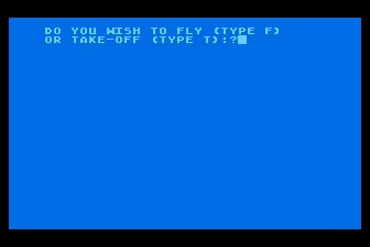 Flight Simulator atari screenshot