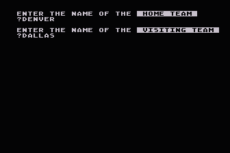 Football Predictor '83 atari screenshot
