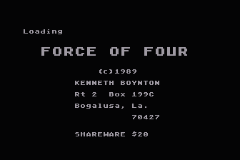 Force of Four atari screenshot