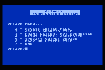 Form Letter System