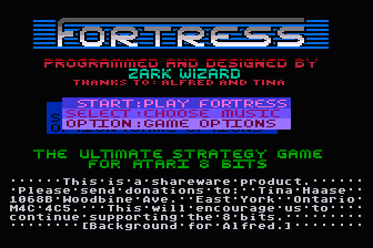 Fortress atari screenshot