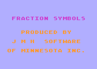 Fraction Symbols 1 atari screenshot
