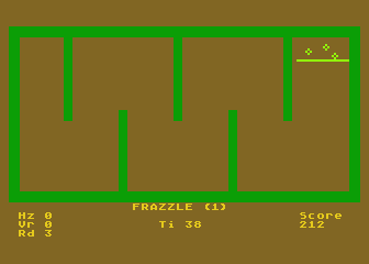 Frazzle atari screenshot