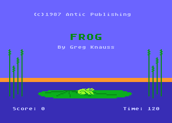 Frog atari screenshot