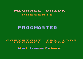 Frogmaster atari screenshot