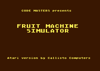 Fruit Machine Simulator atari screenshot