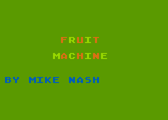 Fruit Machine atari screenshot