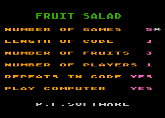 Fruit Salad atari screenshot