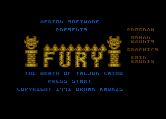 Fury - The Wrath of Taljun Cathu atari screenshot