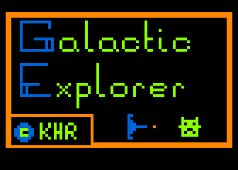 Galactic Explorer atari screenshot