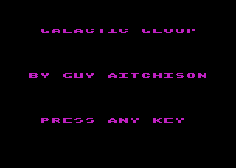 Galactic Gloop atari screenshot
