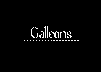 Galleons atari screenshot