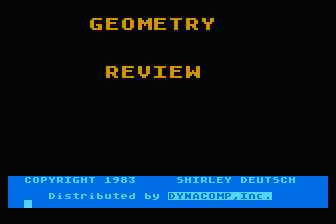 Geometry Review atari screenshot
