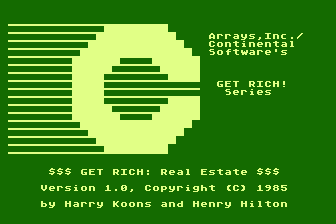 Get Rich! - Real Estate Planning atari screenshot