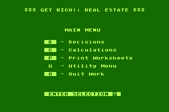 Get Rich! - Real Estate Planning