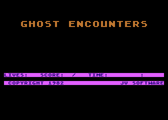 Ghost Encounters atari screenshot