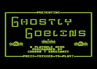Ghostly Goblins atari screenshot