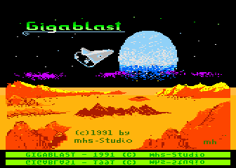 Gigablast atari screenshot