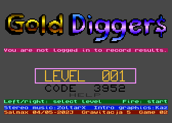 Gold Diggers atari screenshot