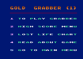 Gold Grabber atari screenshot