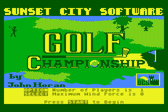 Golf Championship atari screenshot
