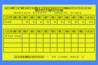 Golf Championship atari screenshot