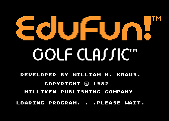 Golf Classic / Compubar atari screenshot