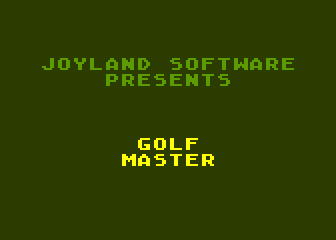 Golf Master atari screenshot