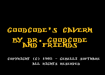 Dr. Goodcode's Cavern atari screenshot