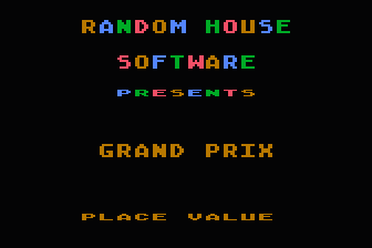 Grand Prix - Place Value atari screenshot