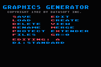 Graphic Generator atari screenshot