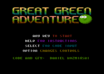 Great Green Adventure atari screenshot