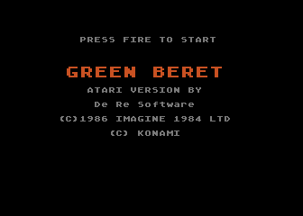 Green Beret atari screenshot