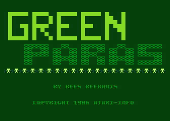 Green Paras atari screenshot