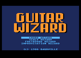 Guitar Wizard atari screenshot