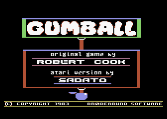 Gumball atari screenshot