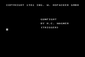 Gunfight atari screenshot