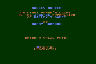 Halley Hunter atari screenshot