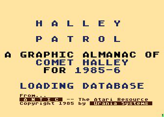 Halley Patrol / Halley Watch atari screenshot