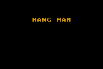 Hang Man atari screenshot